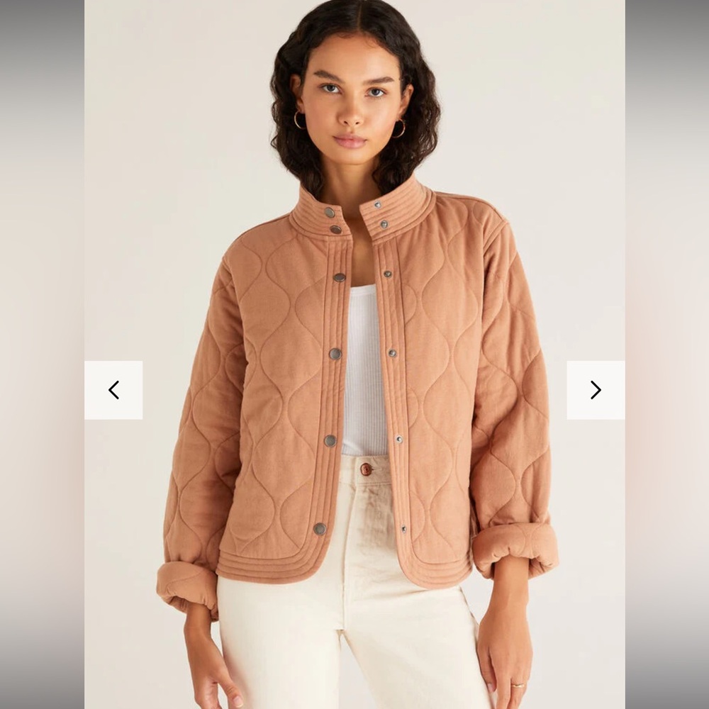 Z Supply Redwood Quilted Jacket - Saddle - L